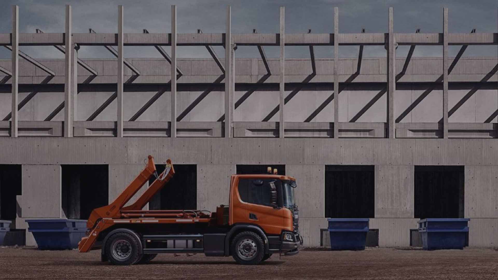 Мусоровоз контейнеровоз - бункеровоз Scania